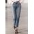 Zara Джинсы с кроптовыми длинными ногами и средним выром zw collection , Цвет: Синий, Размер: 32, изображение 2