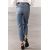 Zara Джинсы с кроптовыми длинными ногами и средним выром zw collection , Цвет: Синий, Размер: 32, изображение 3