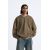 Zara Изношенный свитшот с карманами , Цвет: Коричневый, Размер: L (US L), изображение 2