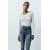 Zara Высокие скинни джинсы с моделирующим эффектом и застежкой на молнию и металлическую пуговицу, Цвет: Синий, Размер: 40, изображение 3