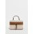 Zara Жесткая текстурированная сумка, Цвет: Коричневый, Размер: Только один размер, изображение 4