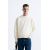 Zara Толстовка с круглым вырезом и ребристыми отделками, Цвет: Бежевый, Размер: S (US S), изображение 2
