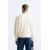 Zara Толстовка с круглым вырезом и ребристыми отделками, Цвет: Бежевый, Размер: S (US S), изображение 3