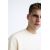 Zara Толстовка с круглым вырезом и ребристыми отделками, Цвет: Бежевый, Размер: S (US S), изображение 6