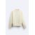 Zara Свитшот бокси-фит с круглым вырезом и длинными рукавами, Цвет: Бежевый, Размер: S (US S), изображение 8