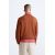 Zara Текстурированный свитшот с сохраненным разделителем , Цвет: Оранжевый, Размер: S (US S), изображение 3
