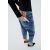 Zara Джинсы с высокой посадкой и пятью карманами, Цвет: Синий, Размер: 32, изображение 4