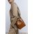Zara Сумка-ведро с контрастной строчкой по верхнему краю, Цвет: Коричневый, Размер: Только один размер, изображение 2
