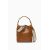 Zara Сумка-ведро с контрастной строчкой по верхнему краю, Цвет: Коричневый, Размер: Только один размер, изображение 5