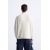 Zara Пуловер с рубчатыми манжетами и круглым вырезом, Цвет: Бежевый, Размер: S (US S), изображение 3