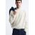 Zara Пуловер с рубчатыми манжетами и круглым вырезом, Цвет: Бежевый, Размер: S (US S), изображение 5