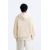 Zara Кардиган с капюшоном из смесовой хлопковой и льняной пряжи, Цвет: Бежевый, Размер: M (US M), изображение 3