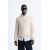 Zara Свитер с высоким воротником и застежкой на молнию, Цвет: Бежевый, Размер: XL (US XL), изображение 2