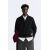 Zara   свитер с квартальной застежкой на молнию из пряденого хлопка с длинными рукавами, Цвет: Черный, Размер: S (US S), изображение 2