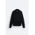 Zara   свитер с квартальной застежкой на молнию из пряденого хлопка с длинными рукавами, Цвет: Черный, Размер: S (US S), изображение 9