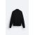 Zara   свитер с квартальной застежкой на молнию из пряденого хлопка с длинными рукавами, Цвет: Черный, Размер: S (US S), изображение 10