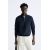 Zara Свитер с застежкой на четверть, изготовленный из компактного пряженого хлопка с длинными рукавами, Цвет: Синий, Размер: M (US M), изображение 2