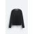 Zara Текстурированный свитшот с открытым вязанием , Цвет: Черный, Размер: S (US S), изображение 6