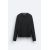 Zara Текстурированный свитшот с открытым вязанием , Цвет: Черный, Размер: S (US S), изображение 7