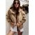 Zara Куртка с капюшоном и техническим дизайном , Цвет: Бежевый, Размер: XS, изображение 2