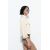 Zara Куртка из смесового льна с укороченным кроем , Цвет: Бежевый, Размер: XS, изображение 4