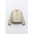 Zara Куртка из смесового льна с лоскутным оформлением , Цвет: Бежевый, Размер: L, изображение 6