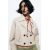Zara Короткий плащ-тренч с отделкой в стиле куртки , Цвет: Бежевый, Размер: L, изображение 2