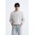 Zara Текстурированный хлопковый свитер , Цвет: Серый, Размер: L (US L), изображение 2