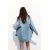 Zara Джинсовая оверсайз куртка z1975 , Цвет: Синий, Размер: XS, изображение 3