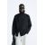 Zara Кардиган с молнией, высоким воротником, длинными рукавами, ребристыми краями и асимметричной застежкой на молнию, Цвет: Серый, Размер: M (US M), изображение 2