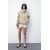 Zara Куртка в стиле стёганки с регулируемым высоким воротником и длинными рукавами с эластичным шнурком и затяжкой. передние накладные карманы. контрастные детали отделки. регулируемая талия с завязками. застёгивается спереди скрытыми кнопками и молнией. , Цвет: Бежевый, Размер: XS