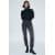 Zara Модель джинсов zw collection straight leg mid-rise cropped jeans , Цвет: Черный, Размер: 40, изображение 2