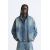 Zara Джинсовая куртка свободного кроя с разделителем , Цвет: Синий, Размер: S (US S), изображение 2