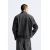 Zara Облегающая джинсовая куртка , Цвет: Серый, Размер: M (US M), изображение 3