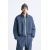 Zara Джинсовая бомбер куртка , Цвет: Синий, Размер: L (US L), изображение 2