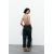 Zara Штаны прямого кроя из льняной смеси с плетеным поясом , Цвет: Синий, Размер: M, изображение 3