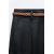 Zara Штаны прямого кроя из льняной смеси с плетеным поясом , Цвет: Синий, Размер: M, изображение 8