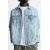 Zara Джинсовая куртка с потертостями , Цвет: Синий, Размер: M (US M), изображение 5