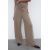 Zara Soft piqué wide-leg trousers , Цвет: Телесный, Размер: L, изображение 2