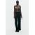 Zara Прямые вязаные брюки с высокой посадкой и эластичным поясом, Цвет: Черный, Размер: S