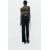 Zara Прямые вязаные брюки с высокой посадкой и эластичным поясом, Цвет: Черный, Размер: S, изображение 5