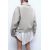 Zara Водоотталкивающая куртка с отложным воротником, длинными рукавами с защипами на манжетах, Цвет: Серый, Размер: M, изображение 6