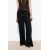 Zara Широкие длинные брюки с высокой талией, имеющие регулируемый эластичный пояс с шнурками, Цвет: Черный, Размер: XXL, изображение 5
