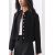 Zara Куртка-жакет zw collection cropped buttoned jacket , Цвет: Черный, Размер: S, изображение 4