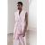 Zara Потоковые брюки с высокой посадкой и боковой молнией , Цвет: Розовый, Размер: XS, изображение 4