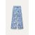 Zara Брюки средней посадки из 100% хлопка, Цвет: Синий, Размер: XS, изображение 5