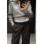 Zara Двухслойные брюки с контрастным поясом , Цвет: Черный, Размер: XS, изображение 2