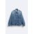Zara Джинсовая рубашка с карманами , Цвет: Синий, Размер: L (US L), изображение 7