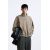 Zara Кофта с застёжкой-молнией из денима с эффектом потертости, Цвет: Бежевый, Размер: S (US S), изображение 2