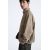 Zara Кофта с застёжкой-молнией из денима с эффектом потертости, Цвет: Бежевый, Размер: S (US S), изображение 5